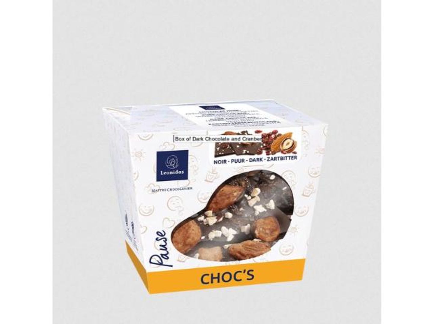 Box Of Dark Chocolate And Cranberries