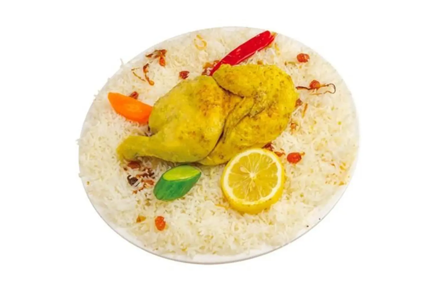 نصف دجاجة مدفون