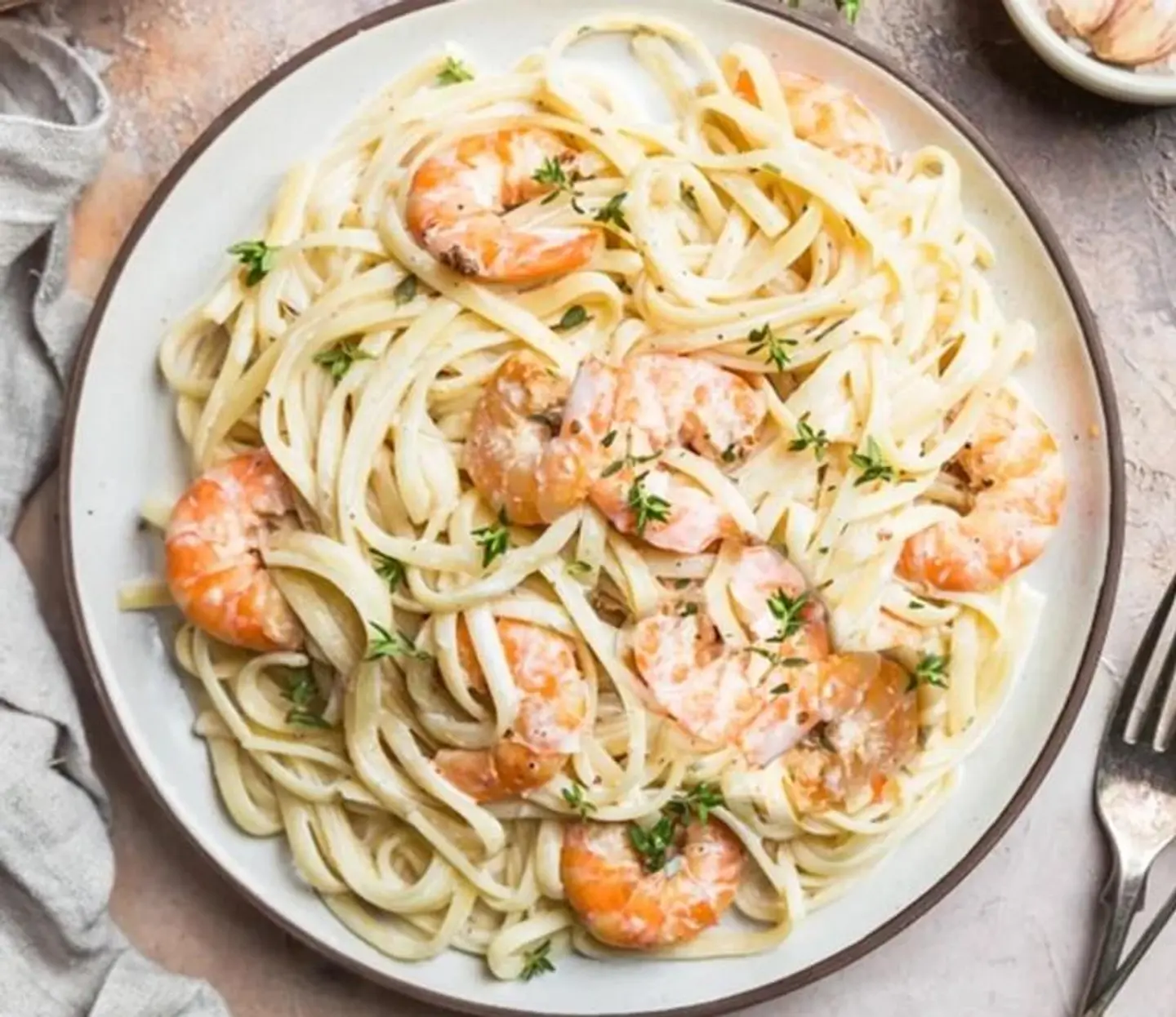 Seafood With White Sauce