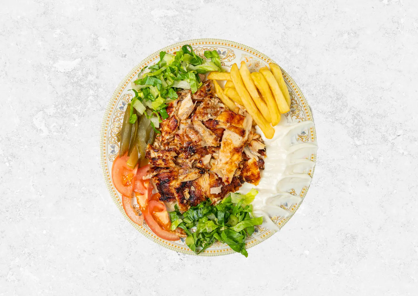 صحن شاورما صغير