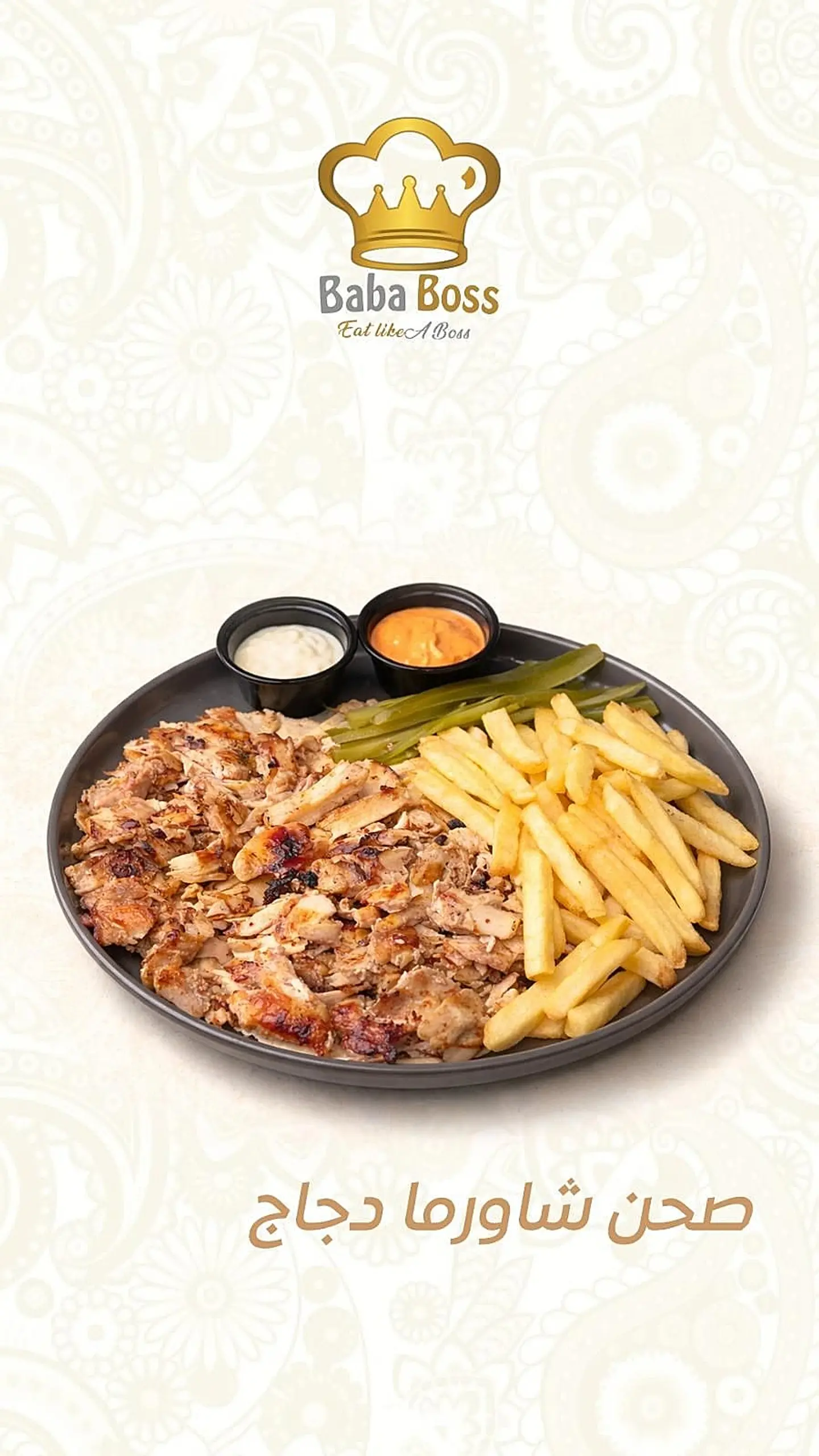 Arabic Chicken Shawarma Dish