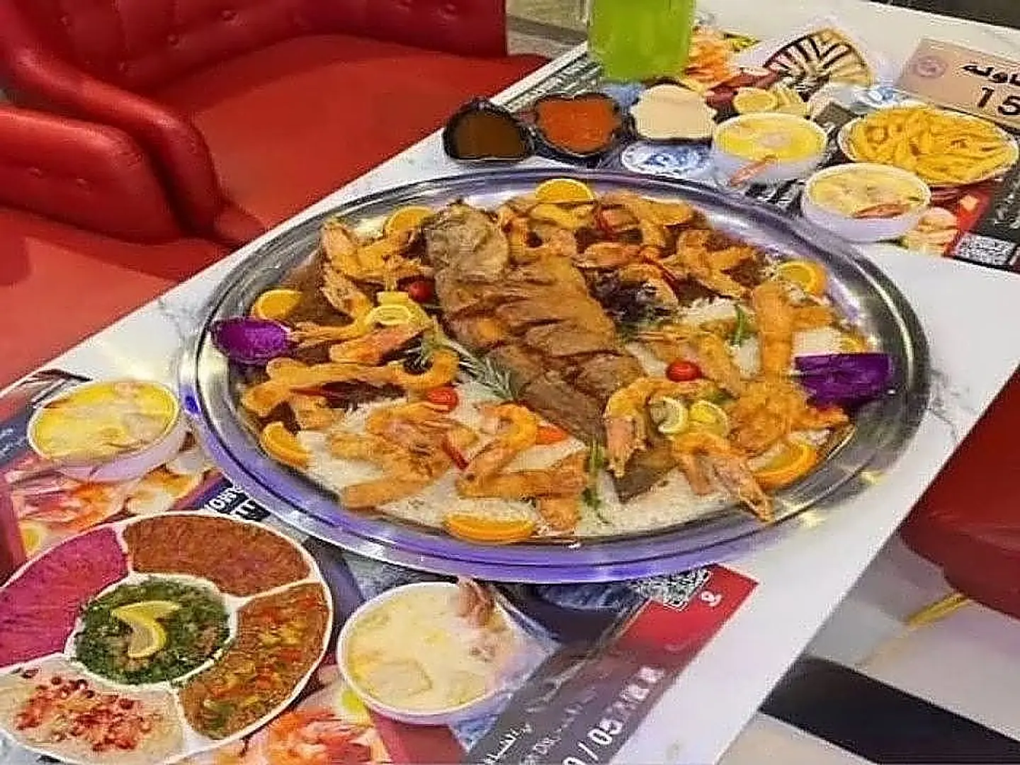 وجبة الهامور ( تكفي 6 أفراد )