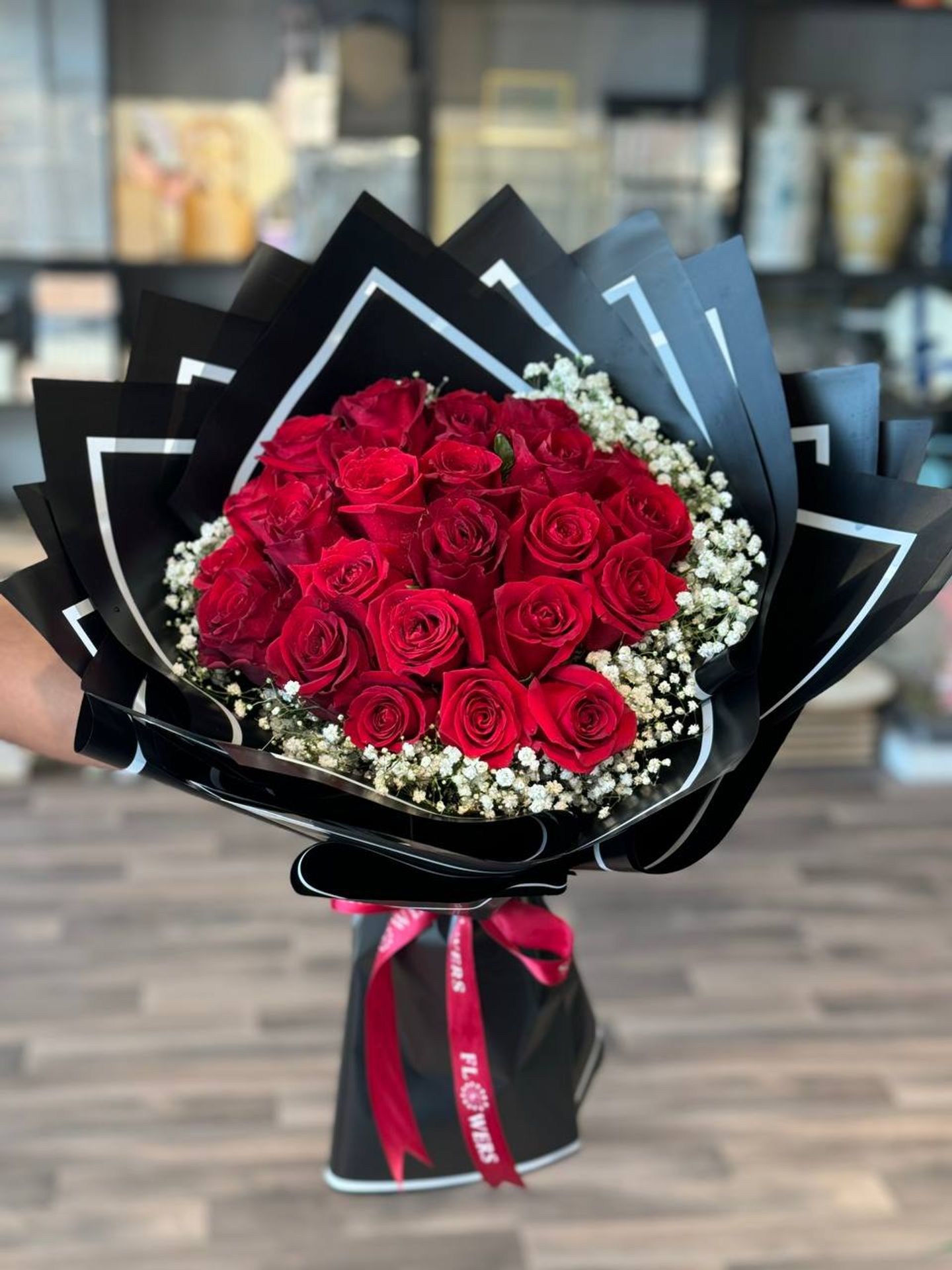 باقة احمر حب 7