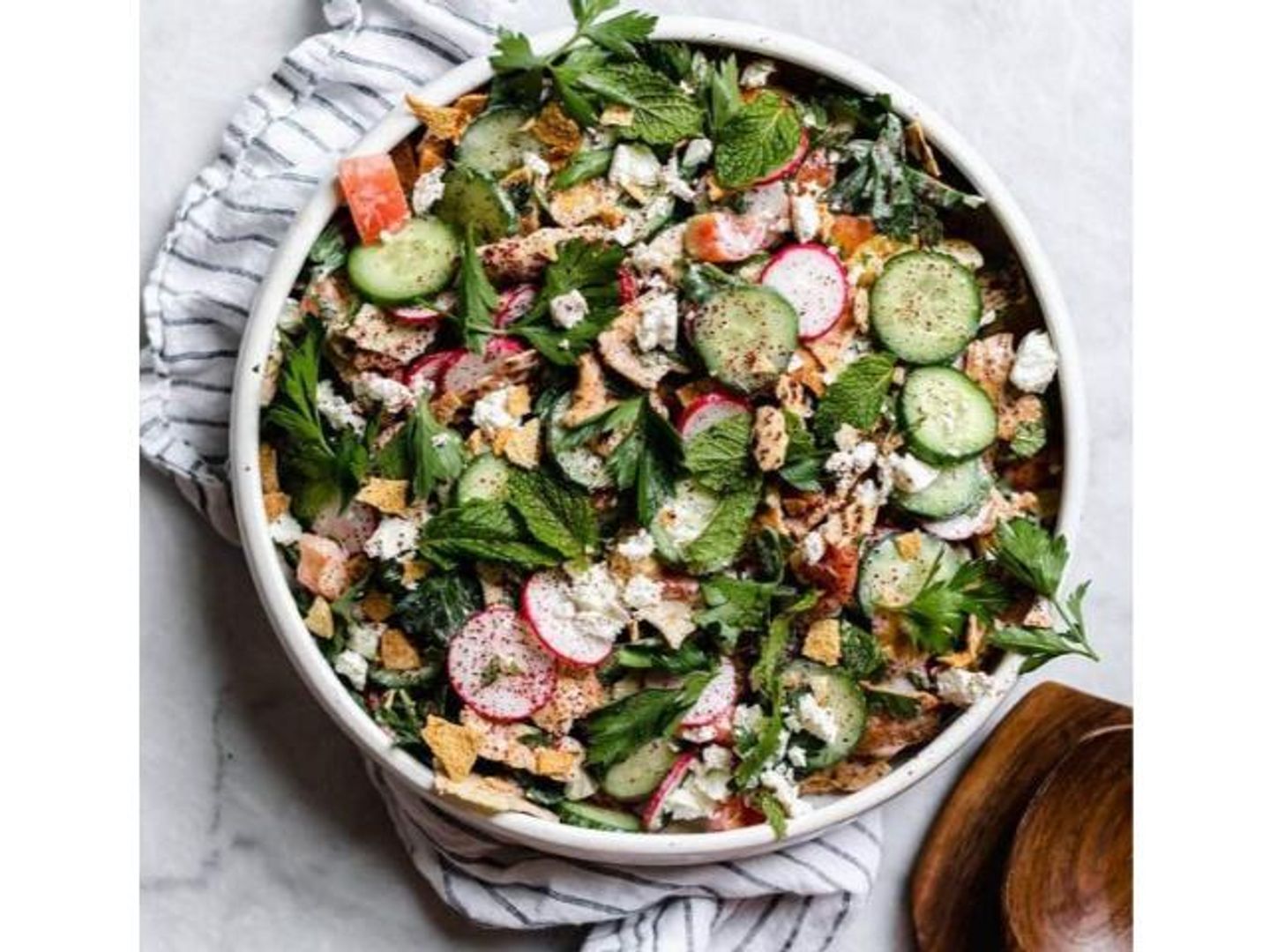 Fattoush With Yogurt