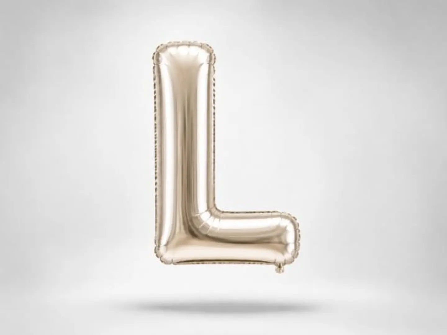 Silver Balloon Letter L