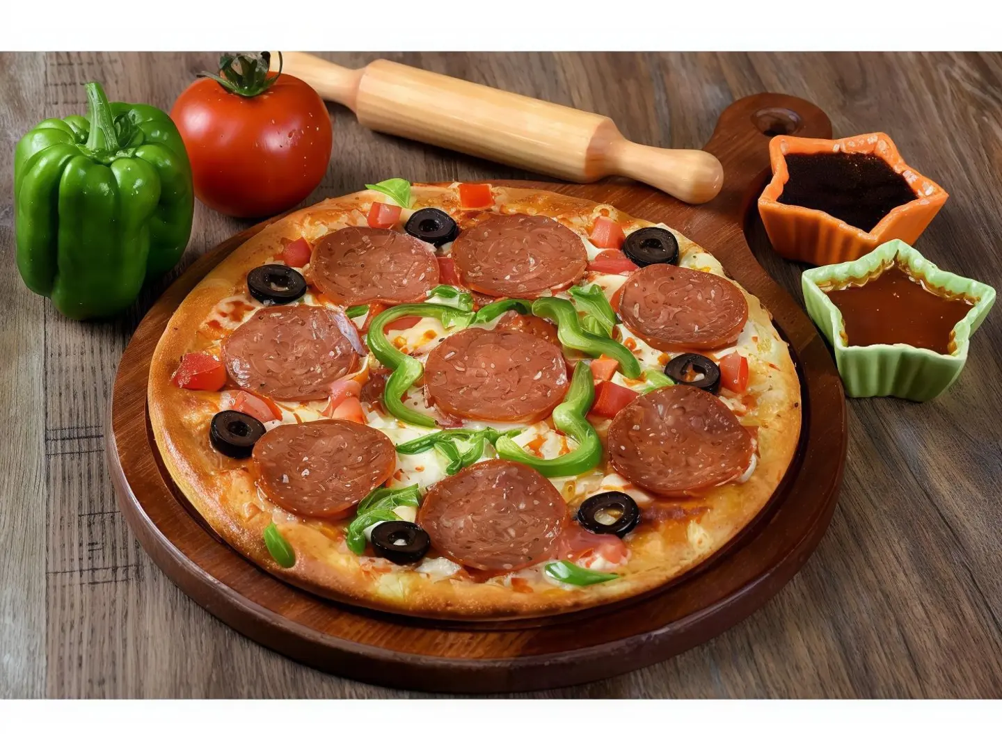 بيتزا إيطالية خضار