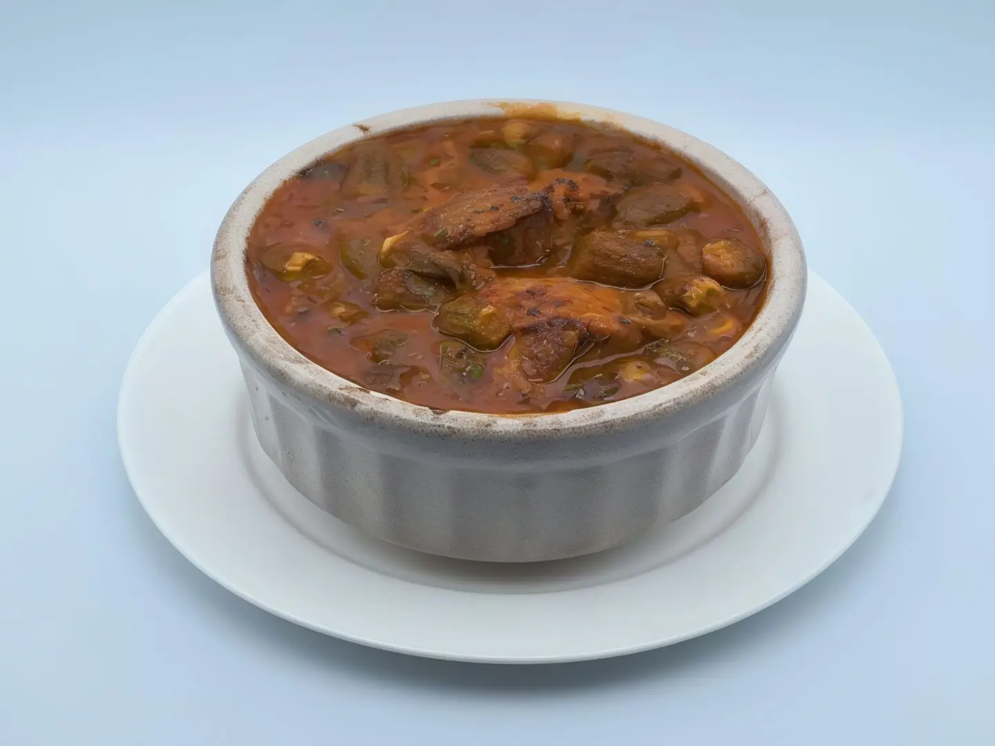 طاجن بامية بموزة الضاني