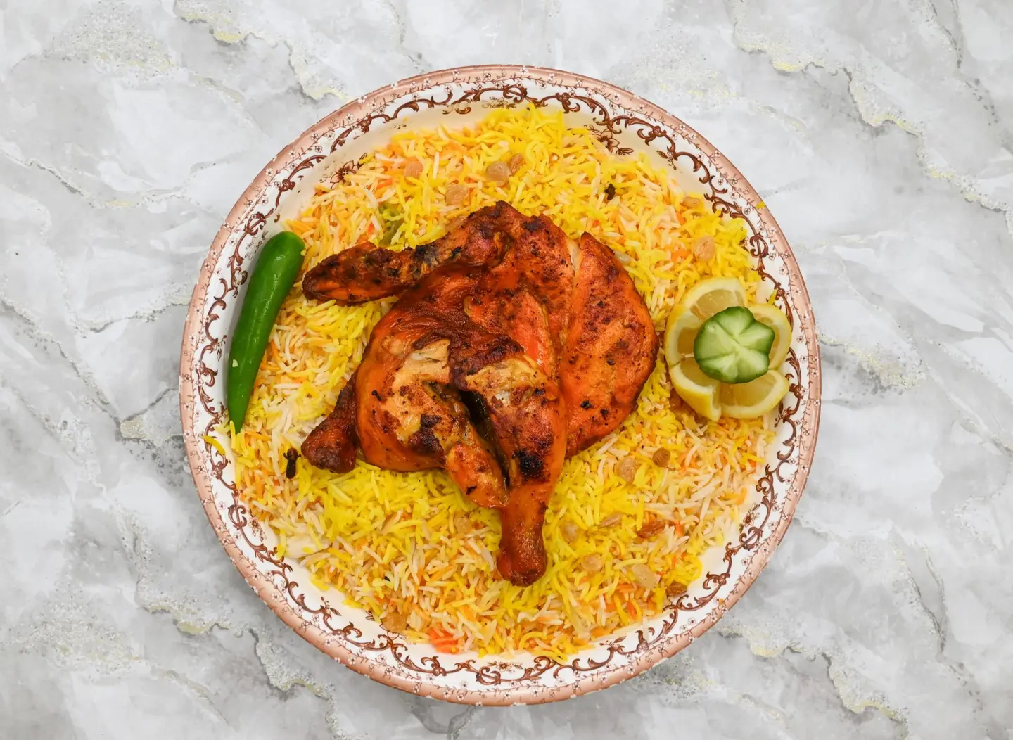 Half Madbi Chicken With Rice