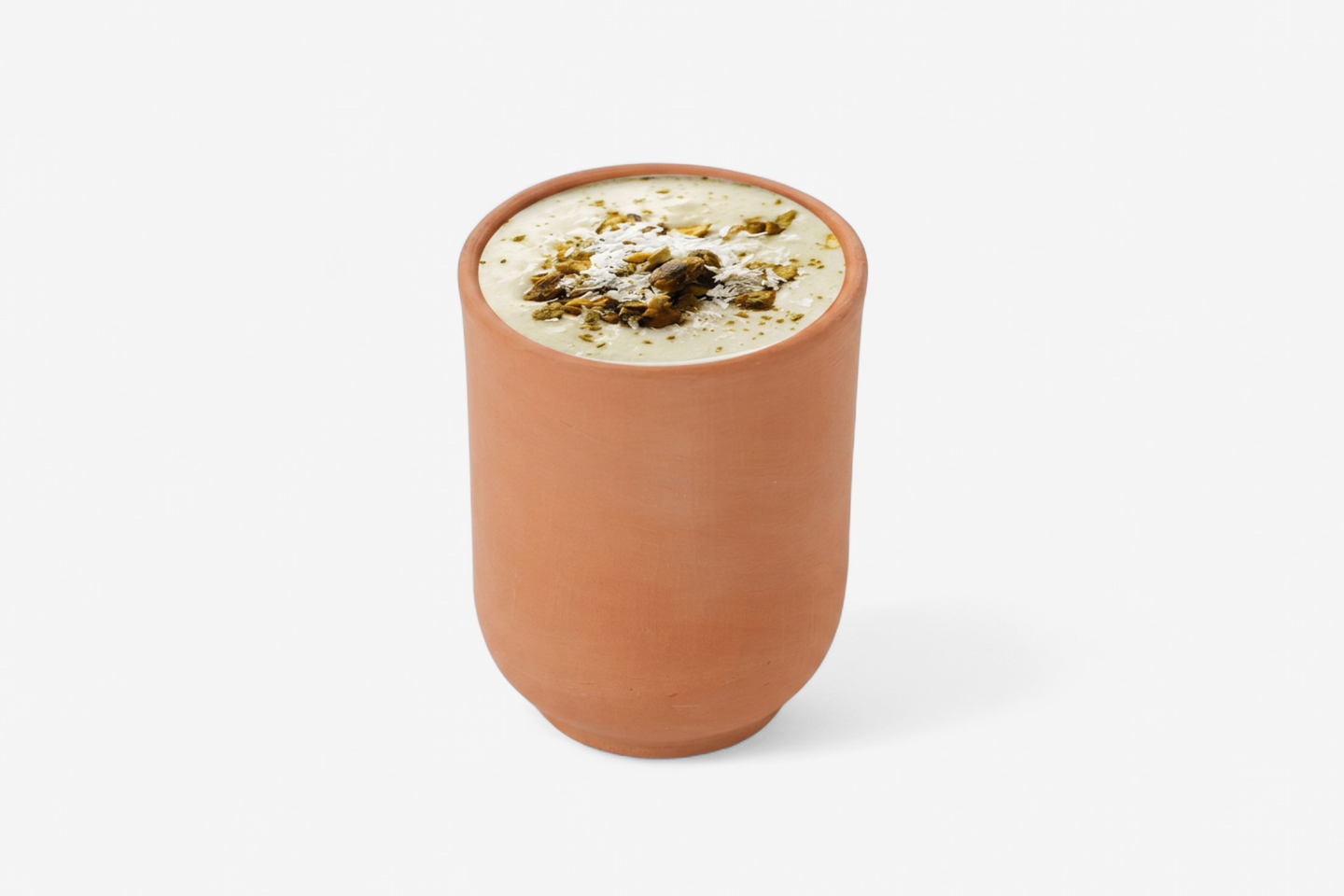 Sahlab Drink In A Clay Cup