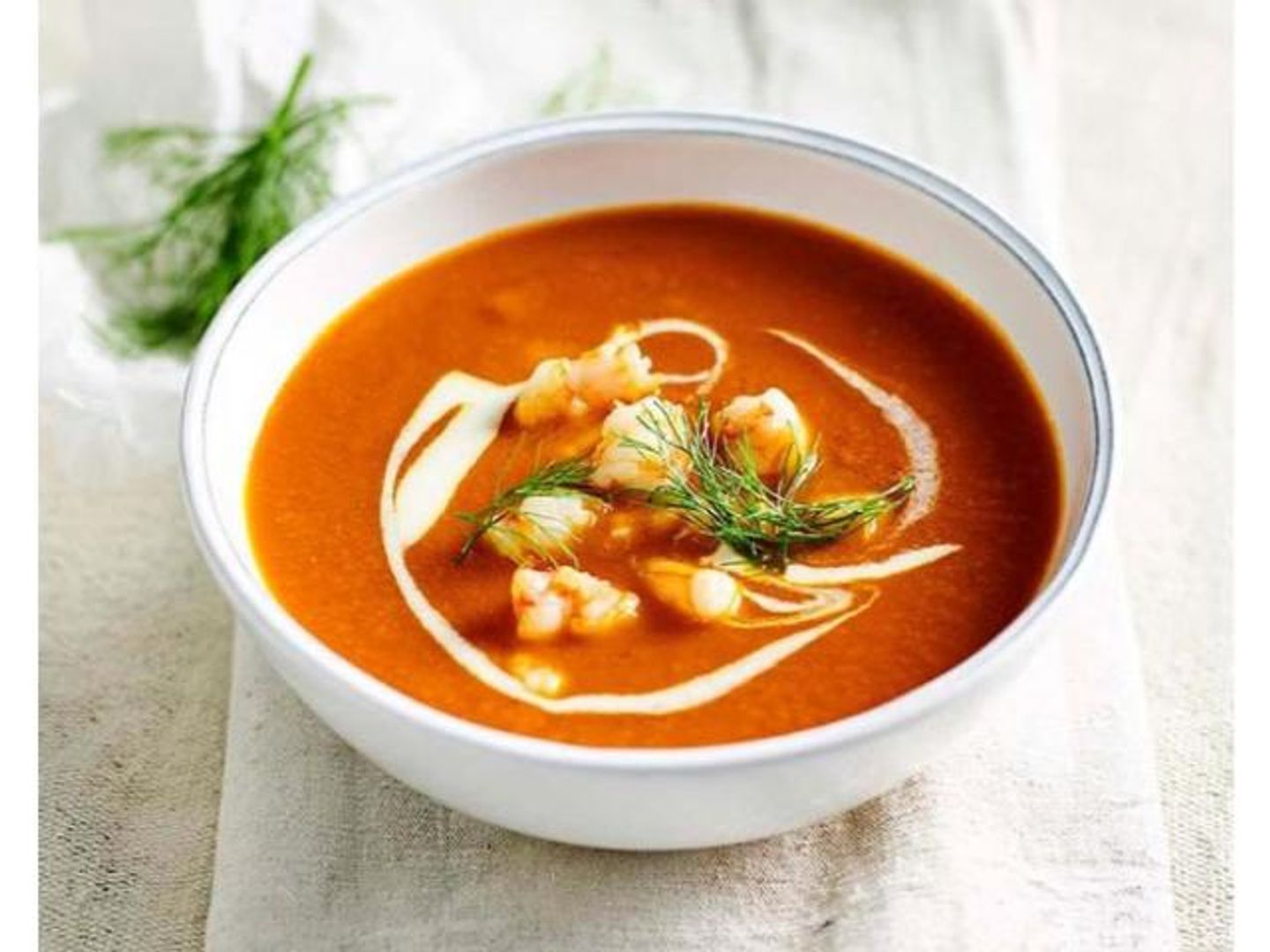 شوربة جمبري حمراء