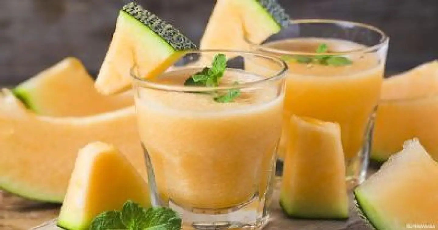 Melon With Milk Juice