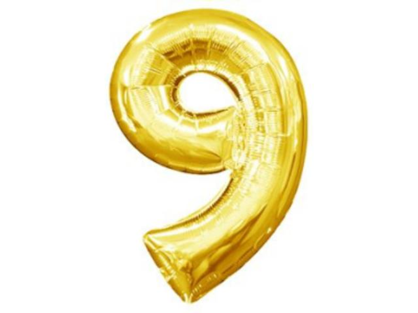بالون هيليوم ذهبي رقم 9
