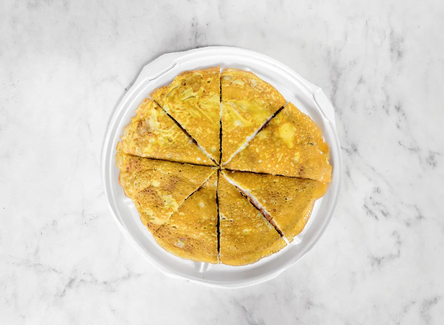 Pancake With Eggs And Cheese