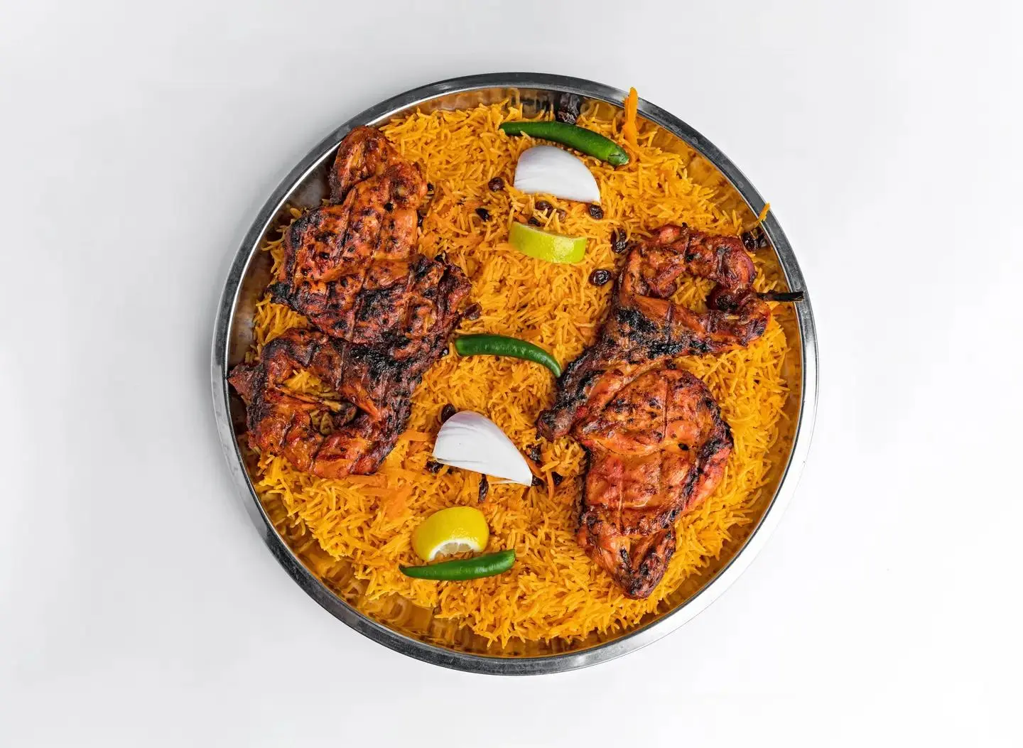 ربع دجاج على الفحم