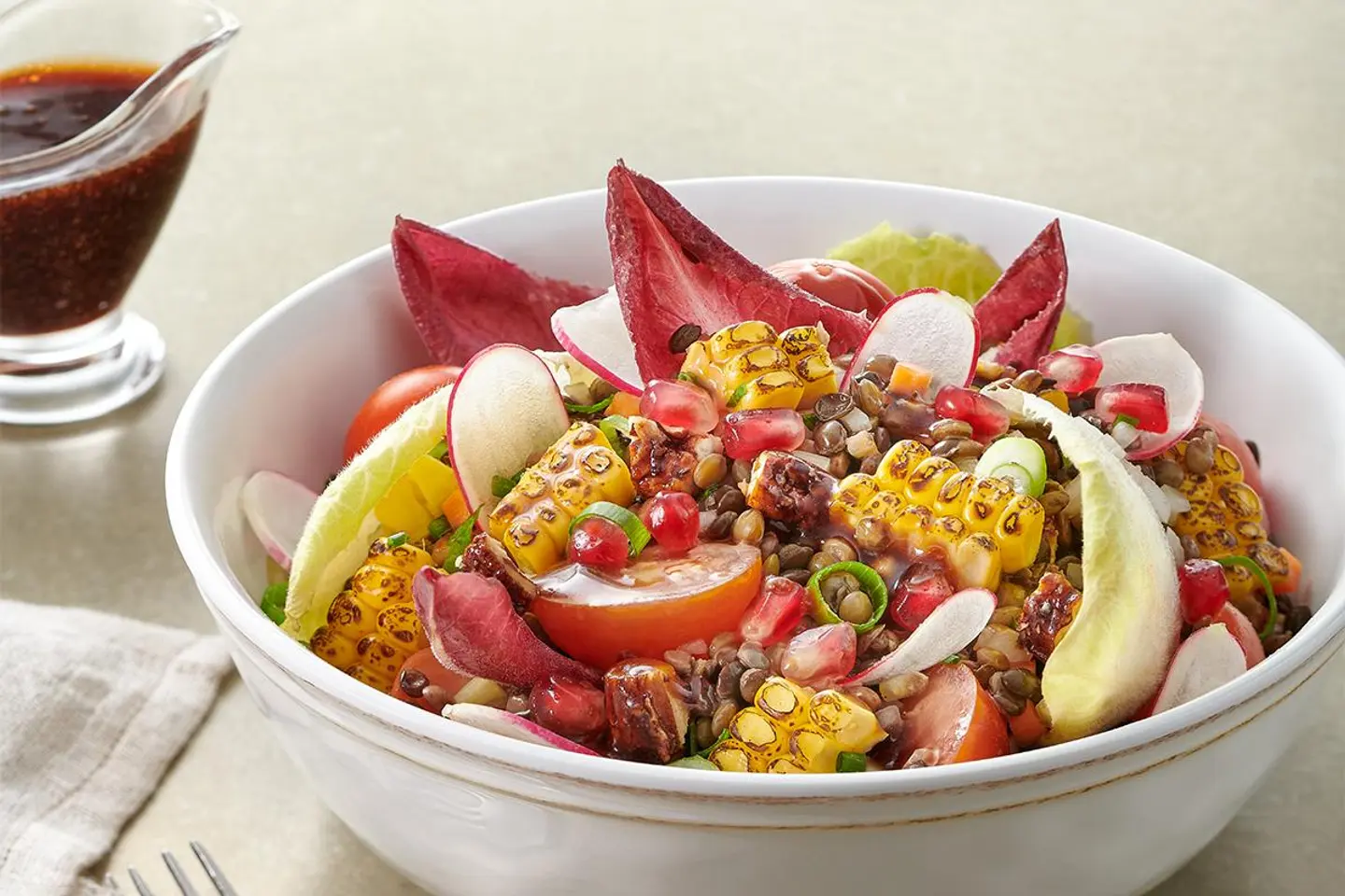 Avocado, Corn And Lentils