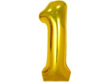 Gold Number Balloon