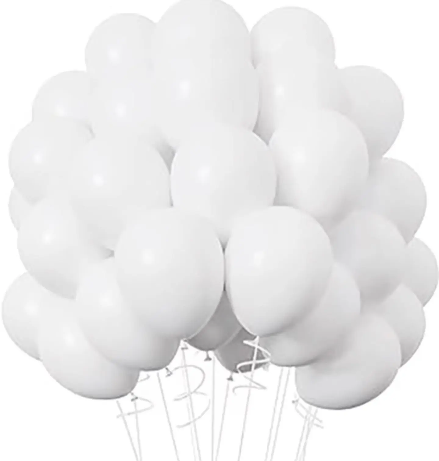 بالون مطاط أبيض