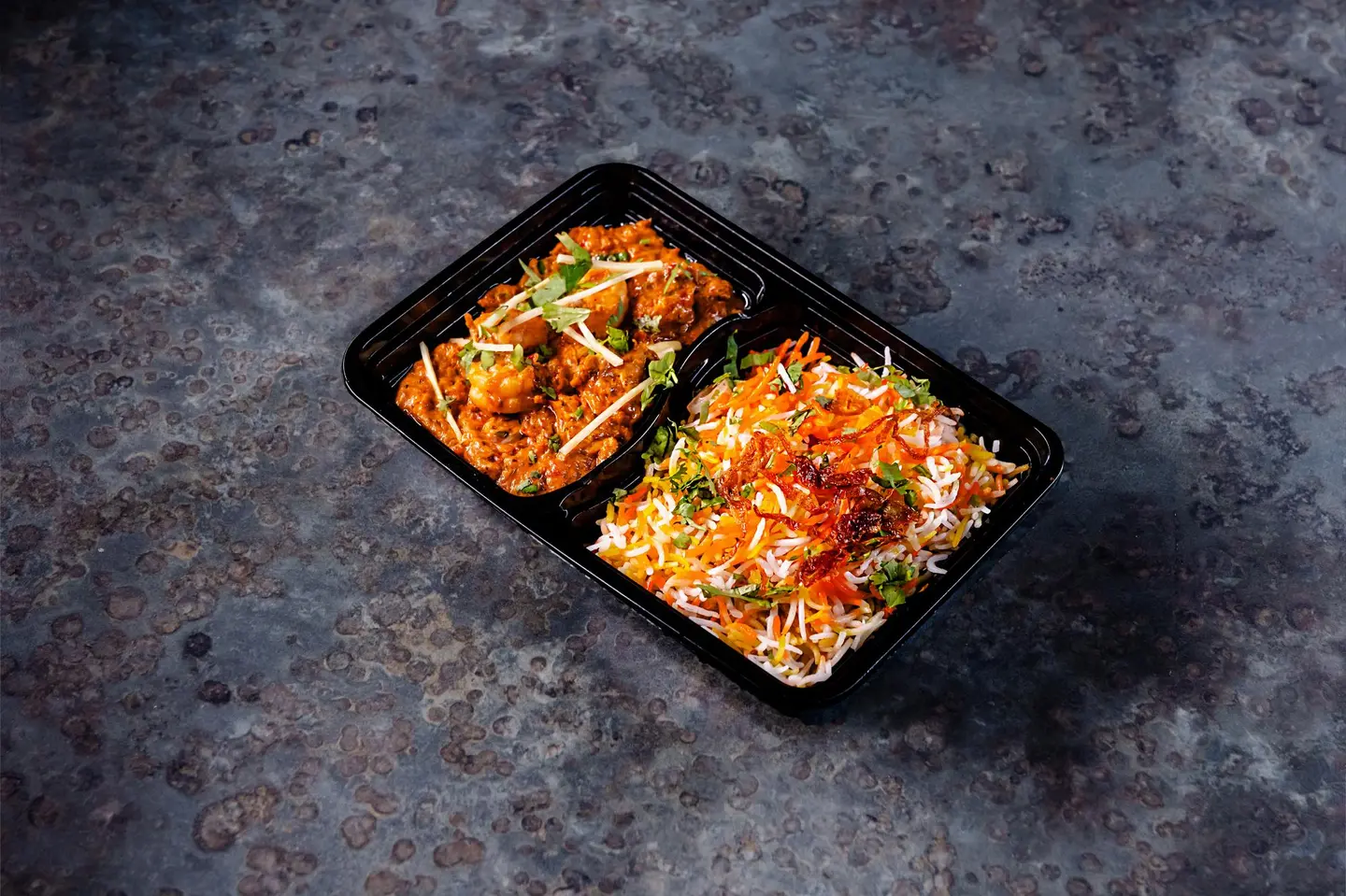 Biryani Rice With Shrimp Handi