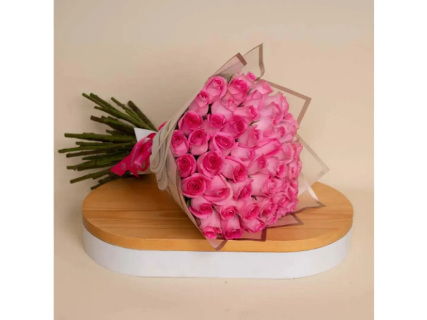 باقة ورد بينك