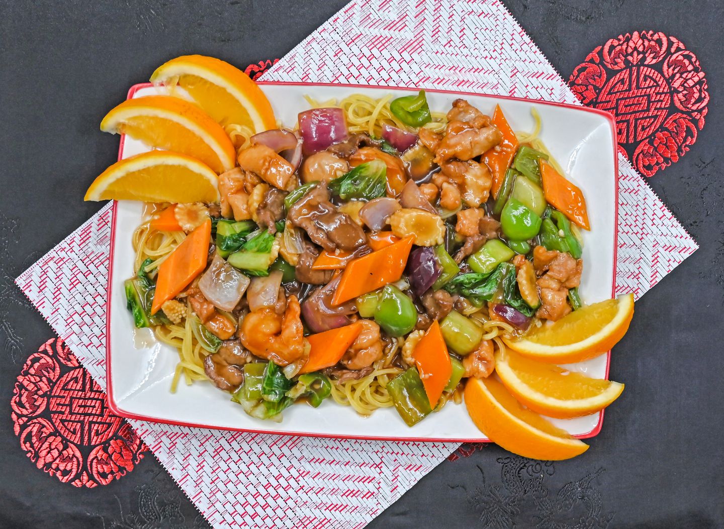 Braised Noodles With Mixed Meat Pancit Canton