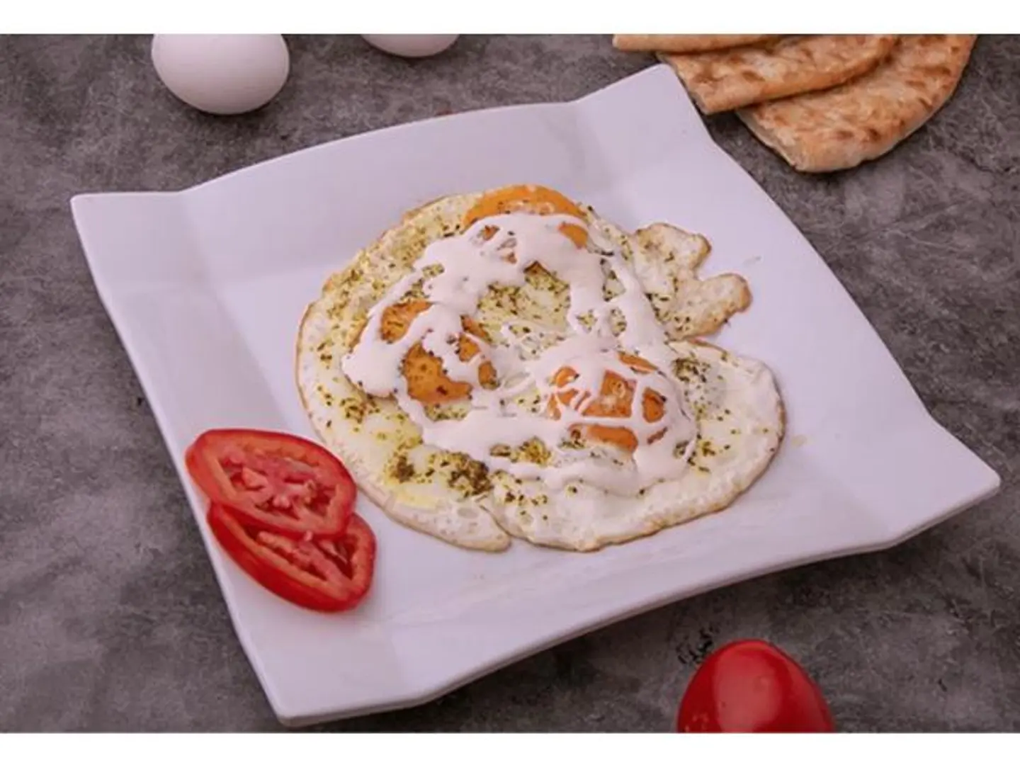 Sunny Side Eggs With Cheese