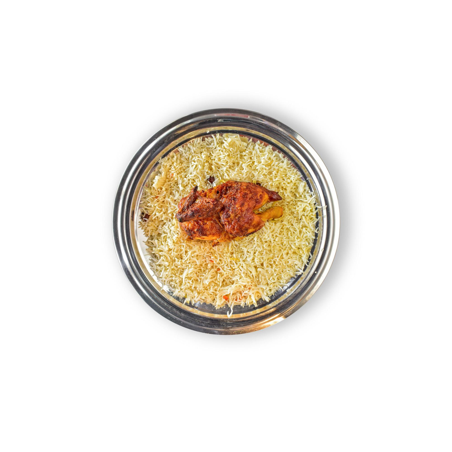 Half A Piece Of Grilled Chicken With Pishawari Rice