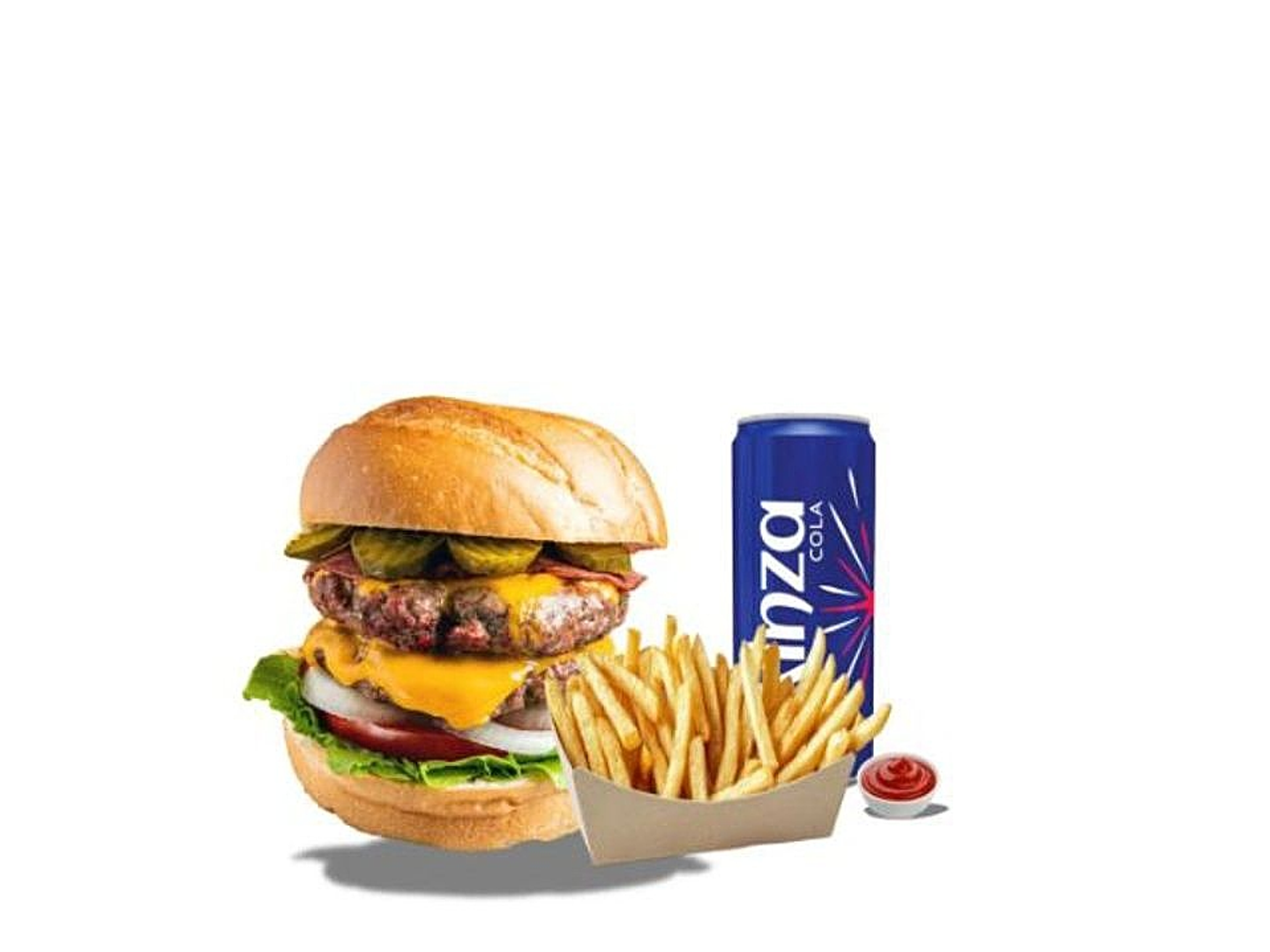 Double Beef Burger Meal