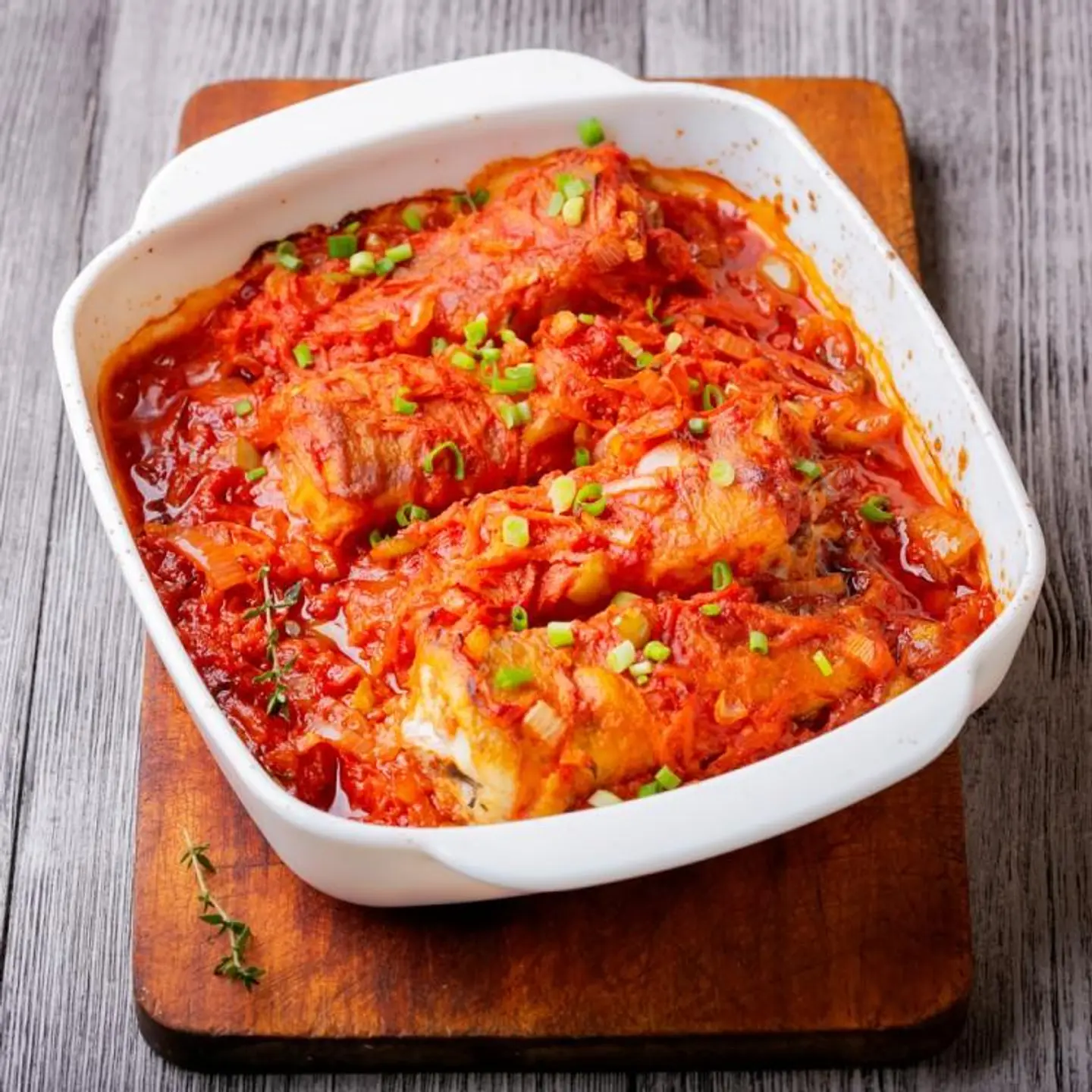 Fish Fillet Tagine With Red Sauce