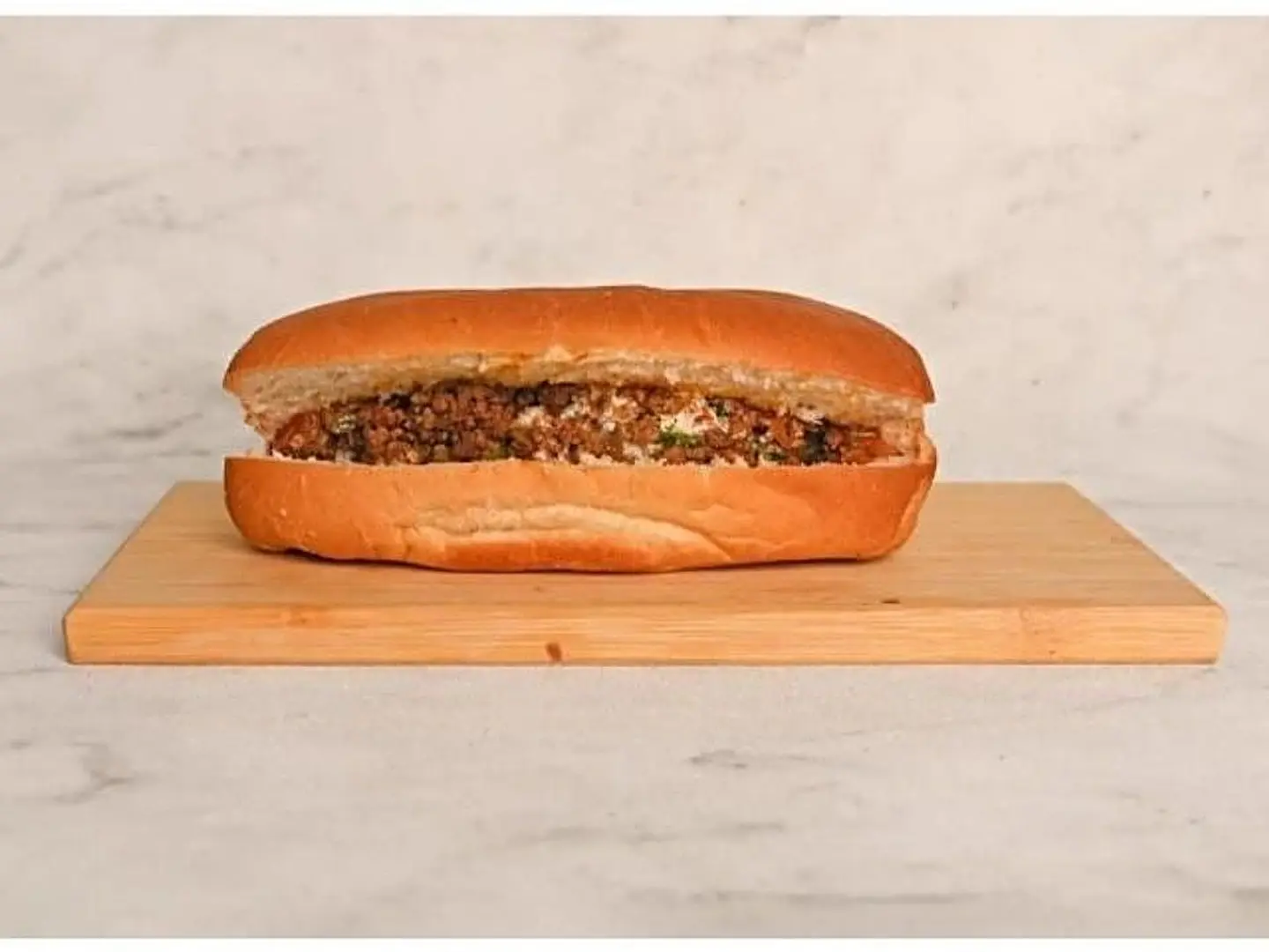 لحم مفروم جبن سائل