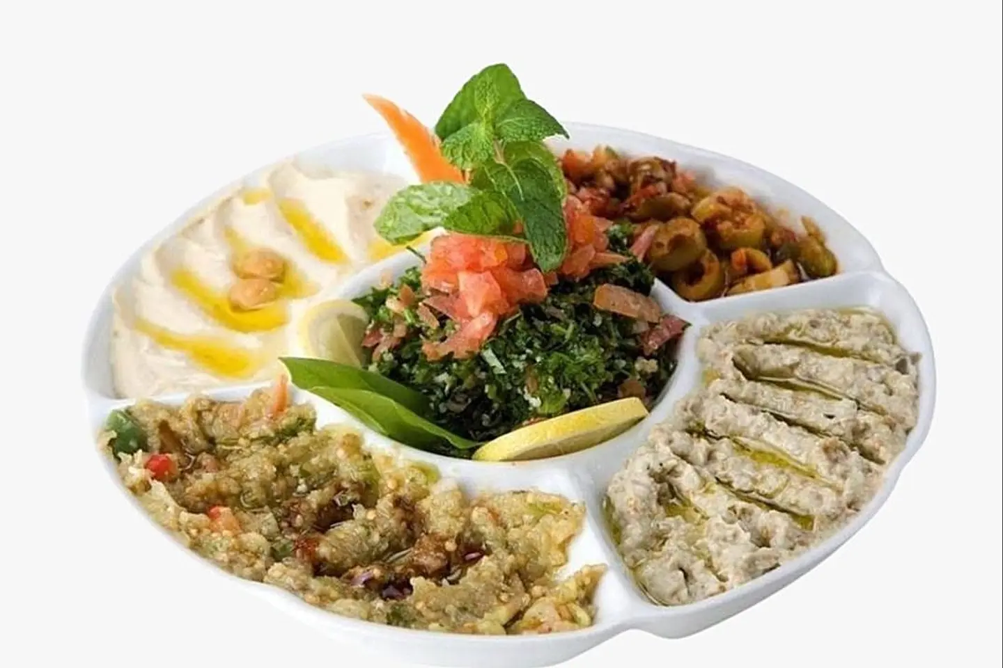 Arabian Salad With Grape Leaves