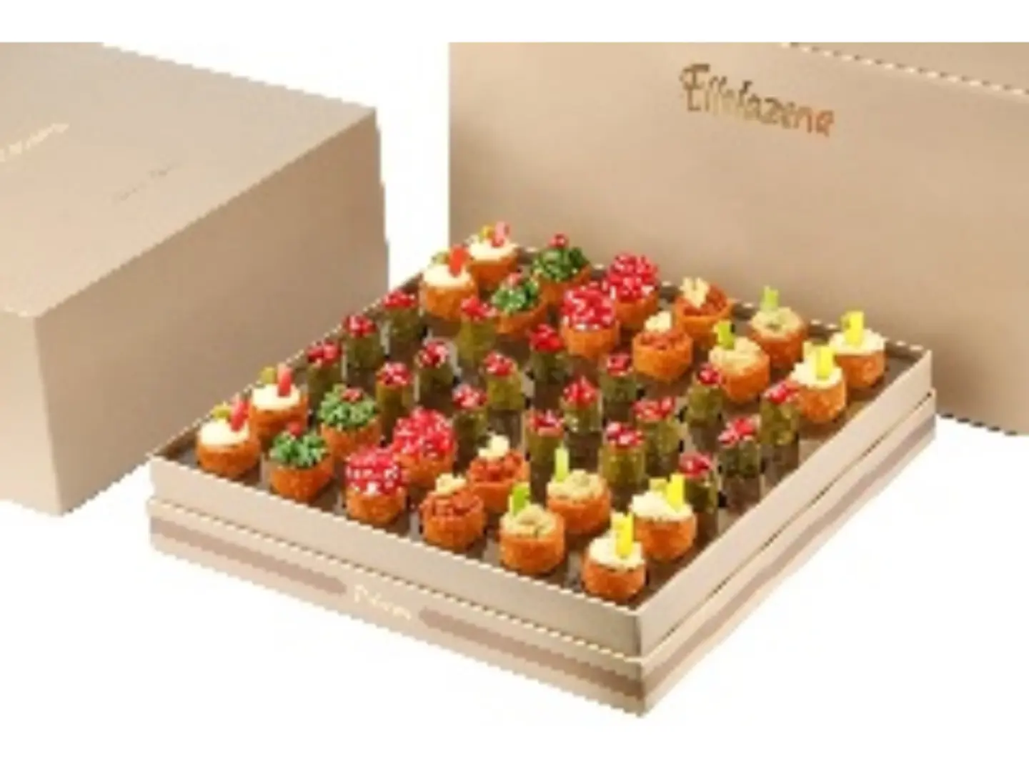 Kibbeh Box With Fillings & Grape Leaves