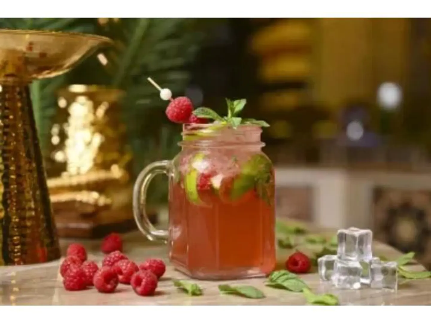 Raspberries Mojito