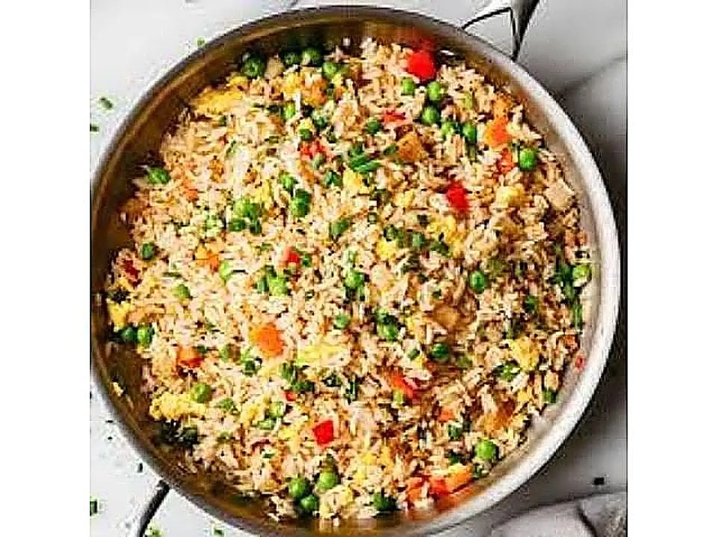 رز مقلي بيض