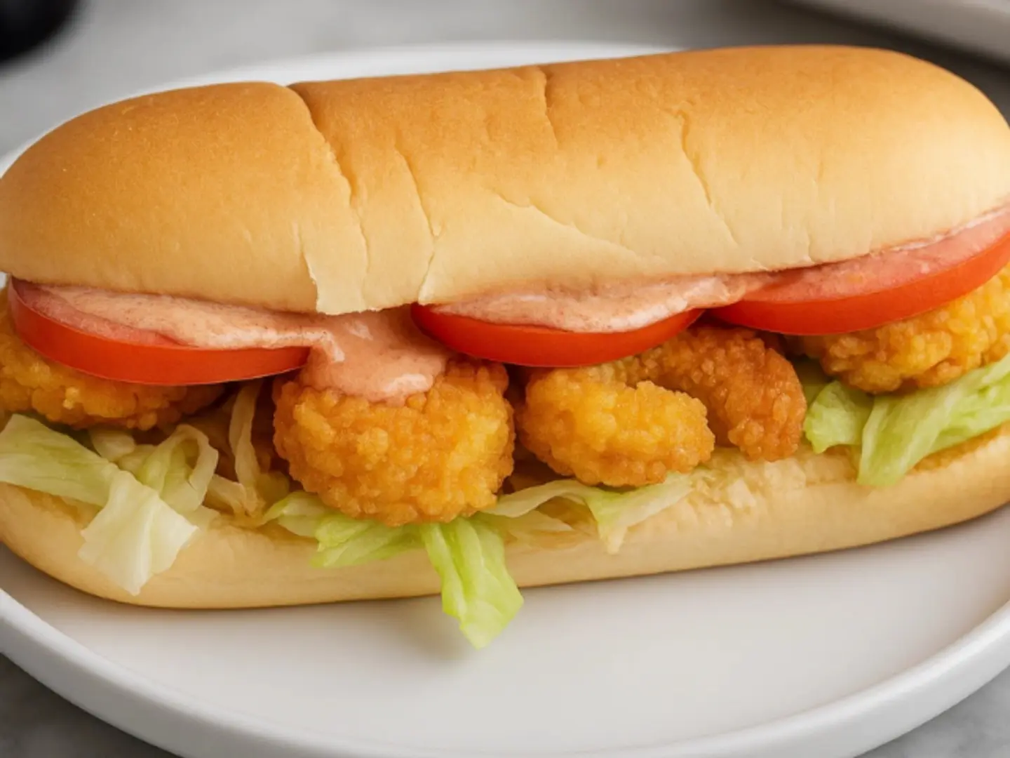 ساندويتش روبيان طازج