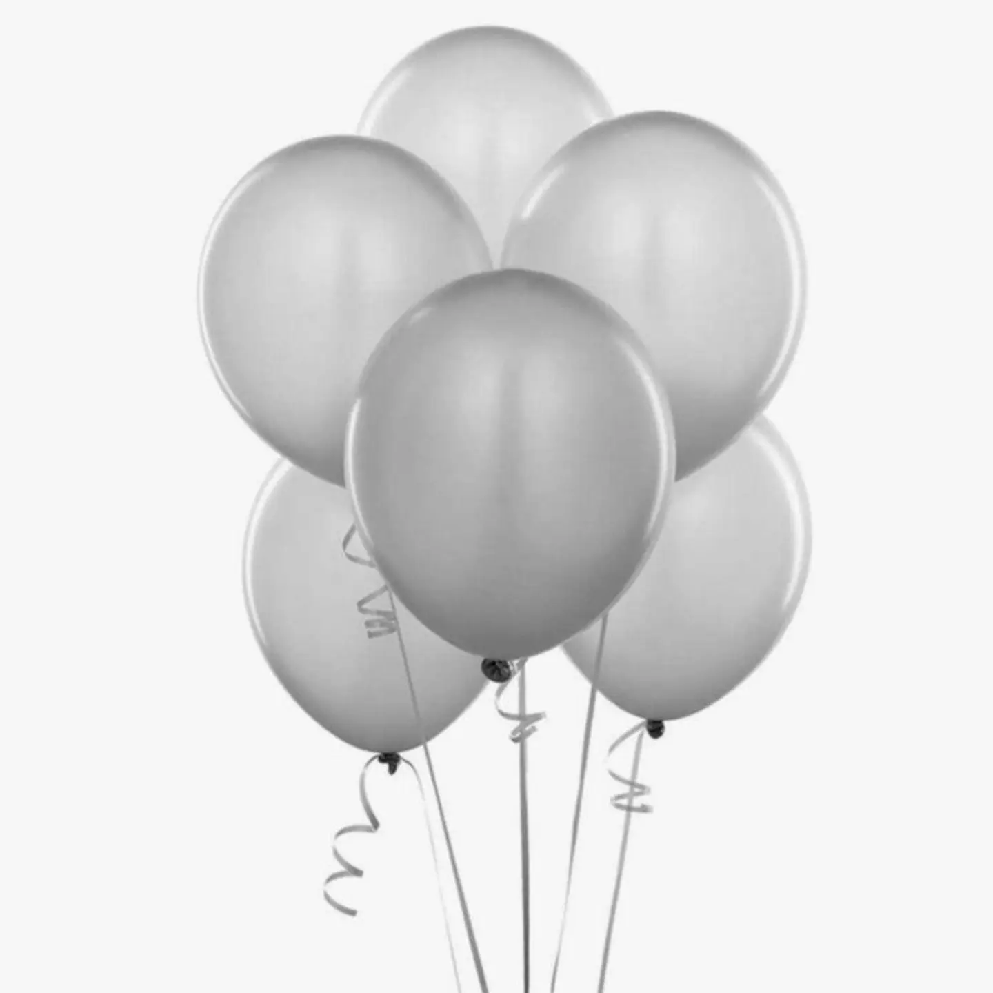 Silver Helium Balloon