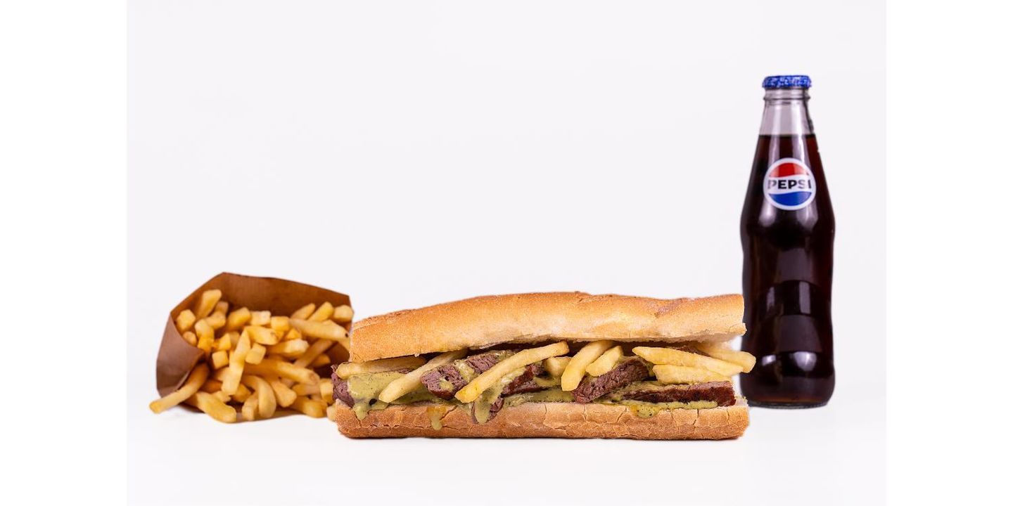Beef Entrecote Baguette Combo