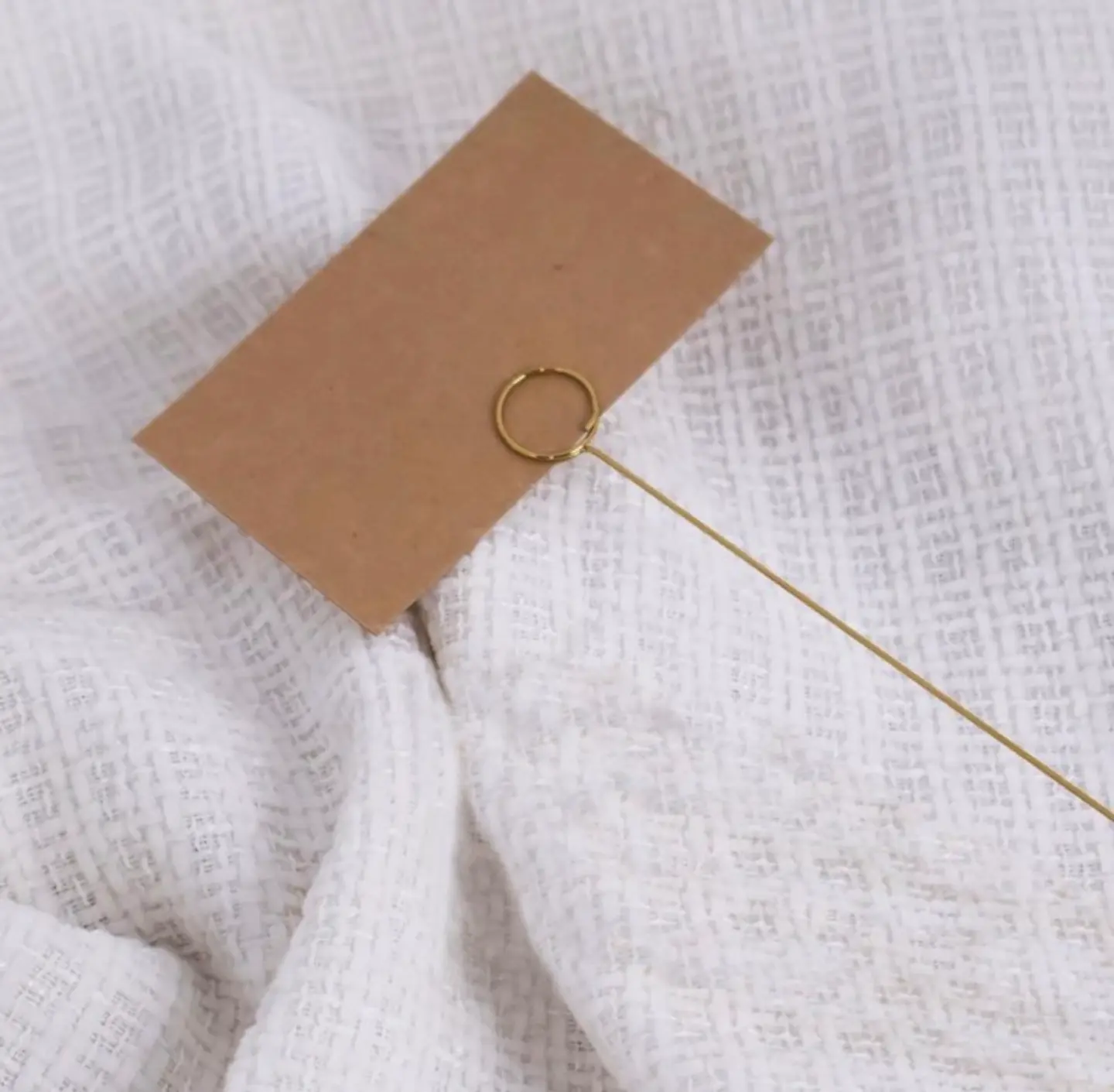 Gold Steel Card Holder