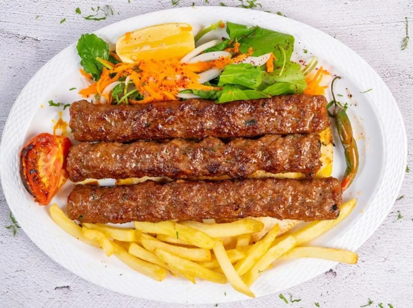 نفركباب لحم طازج ٣ سيخ