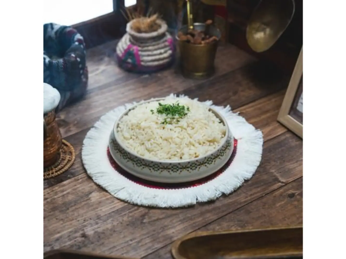 طبق أرز ابيض جانبي