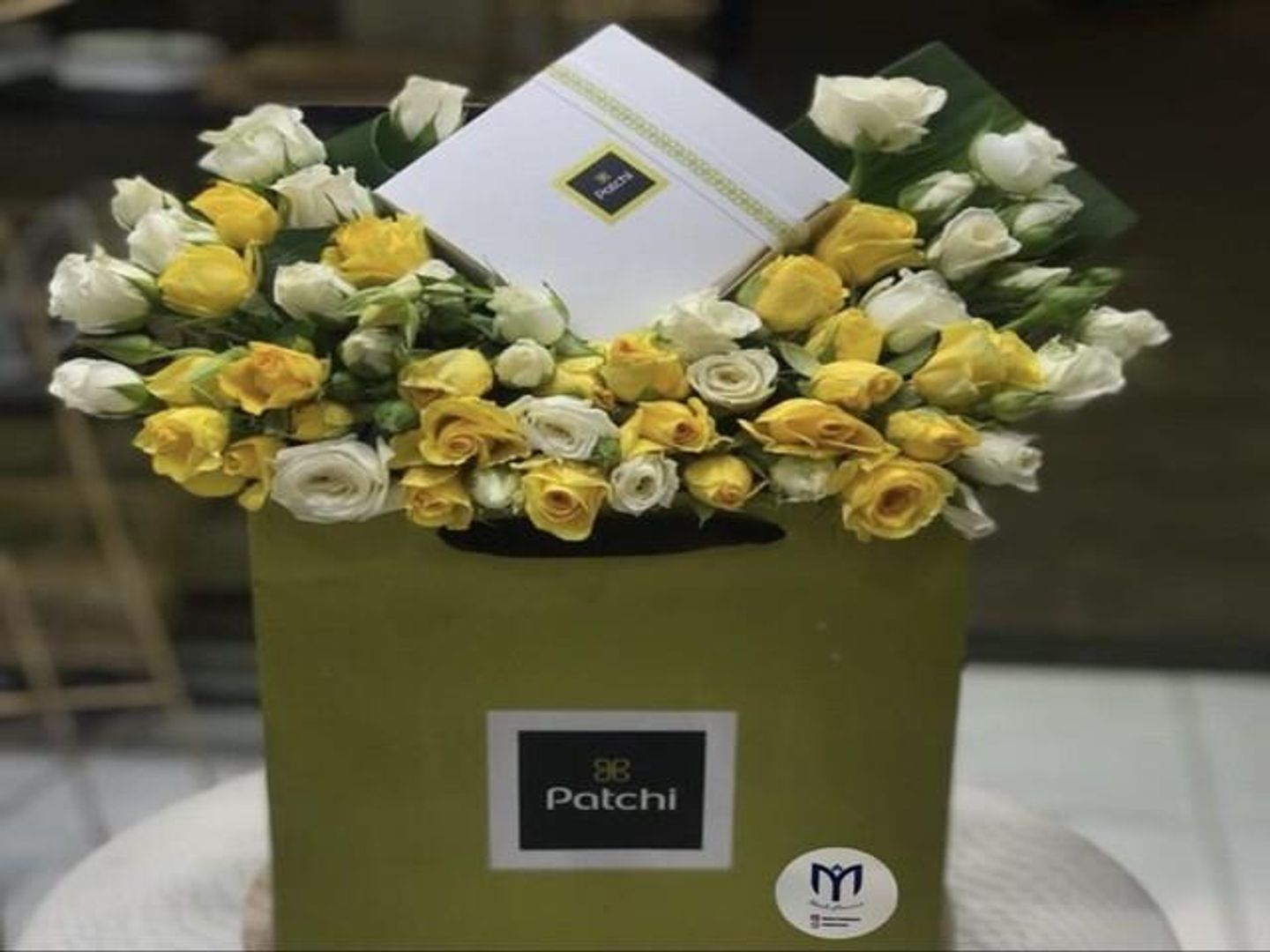 Chocolate Patchi With Flowers