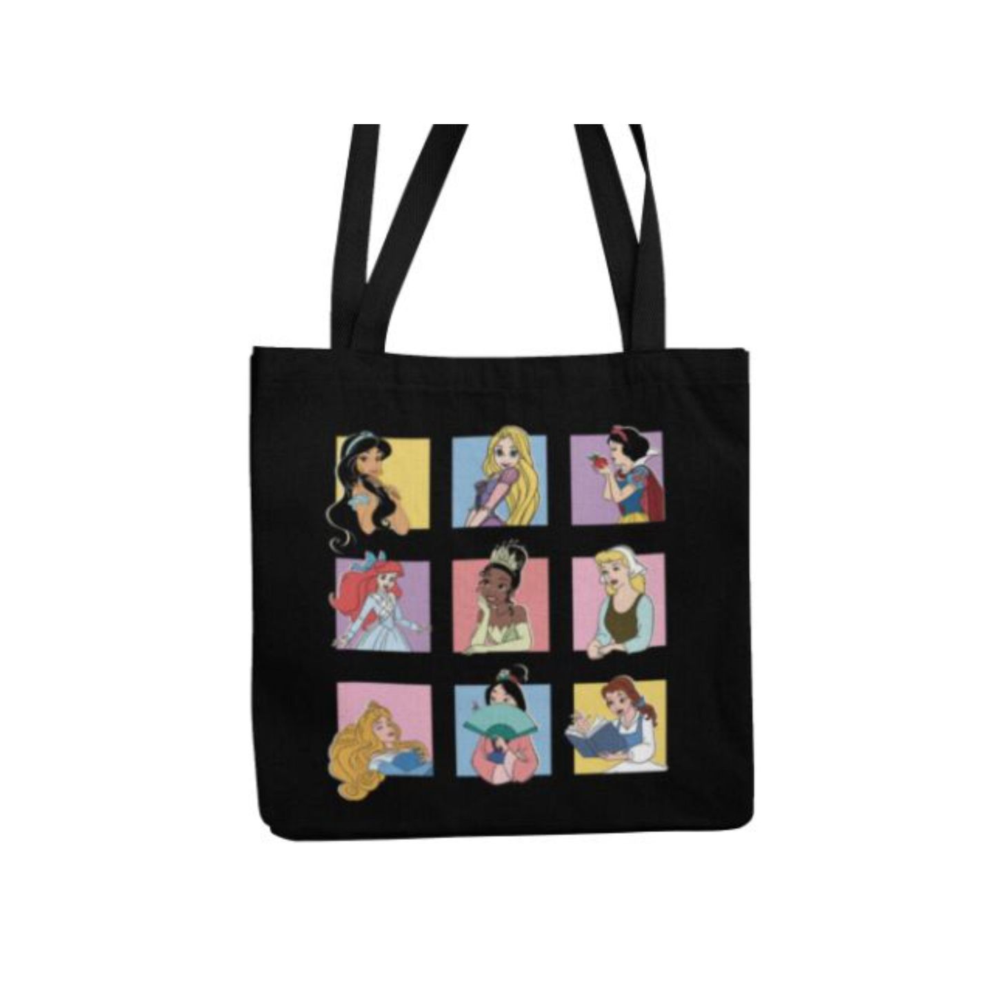 Disney Princesses Black Canvas Bag