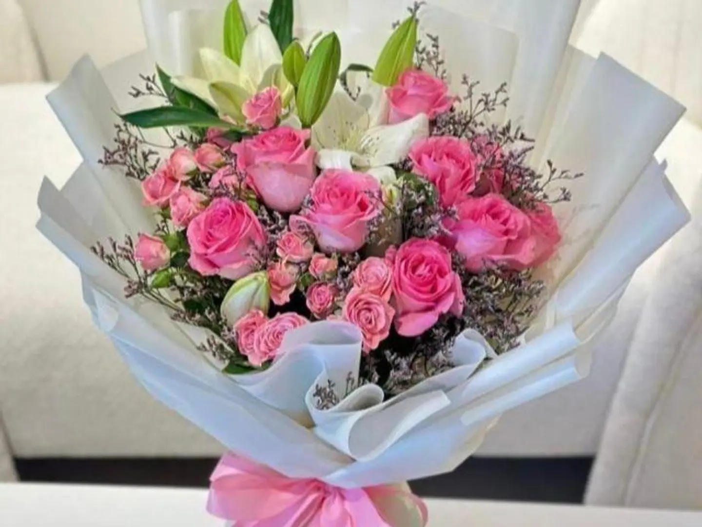 Pink Rose Bouquet