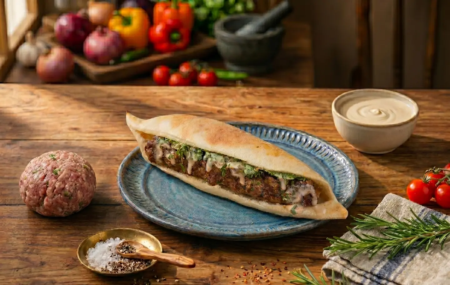 Naemi Lamb Kebab Sandwich