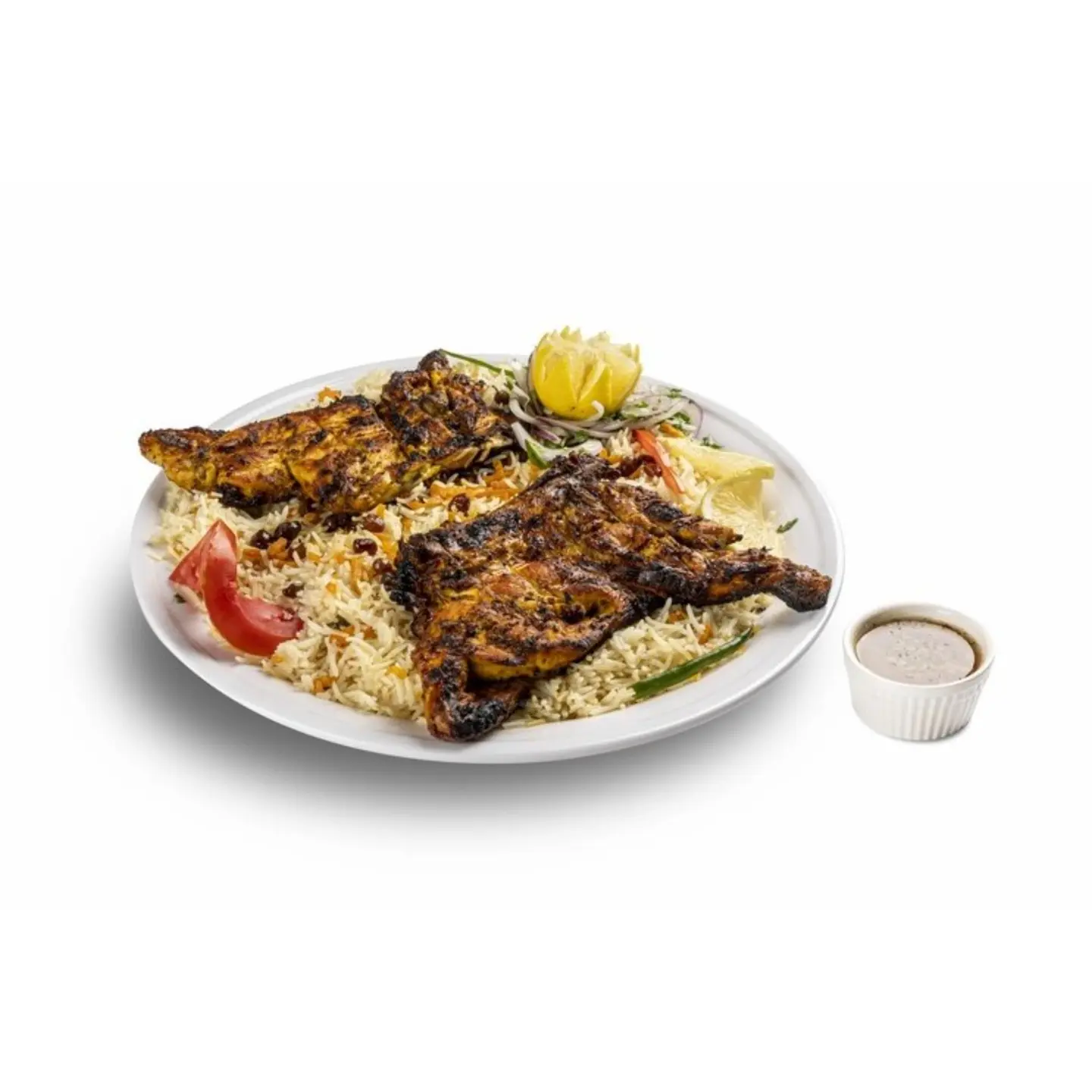 Charcoal Chicken With Rice