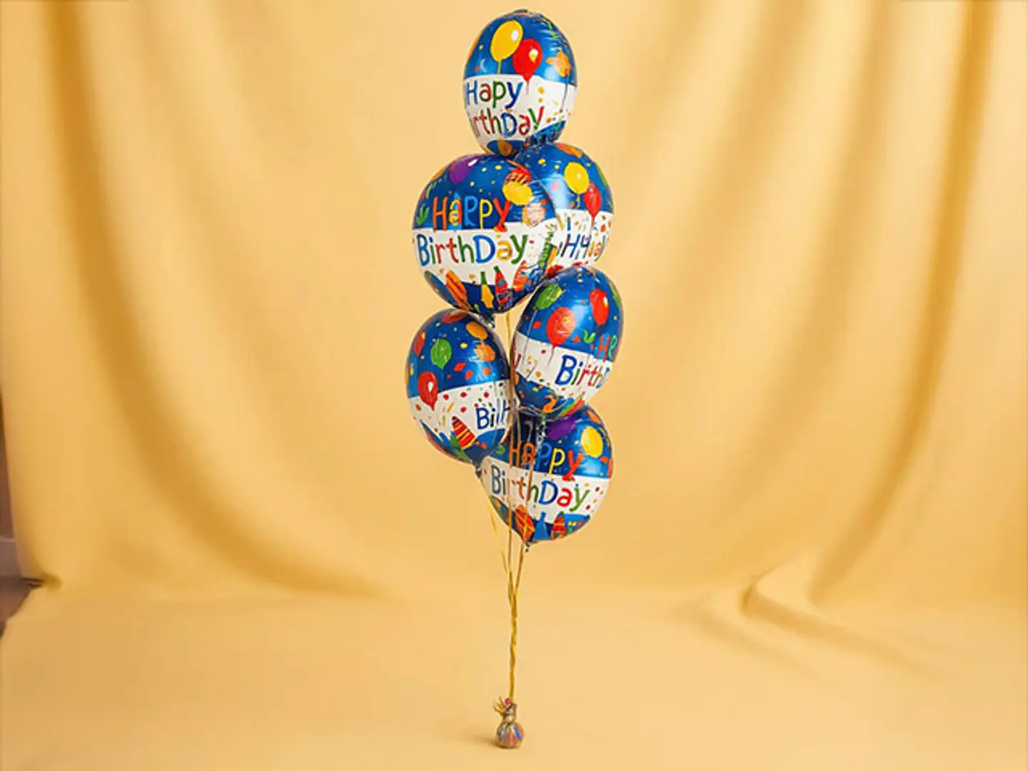 بالونات تهنئة عيد ميلاد من رقائق معدنية