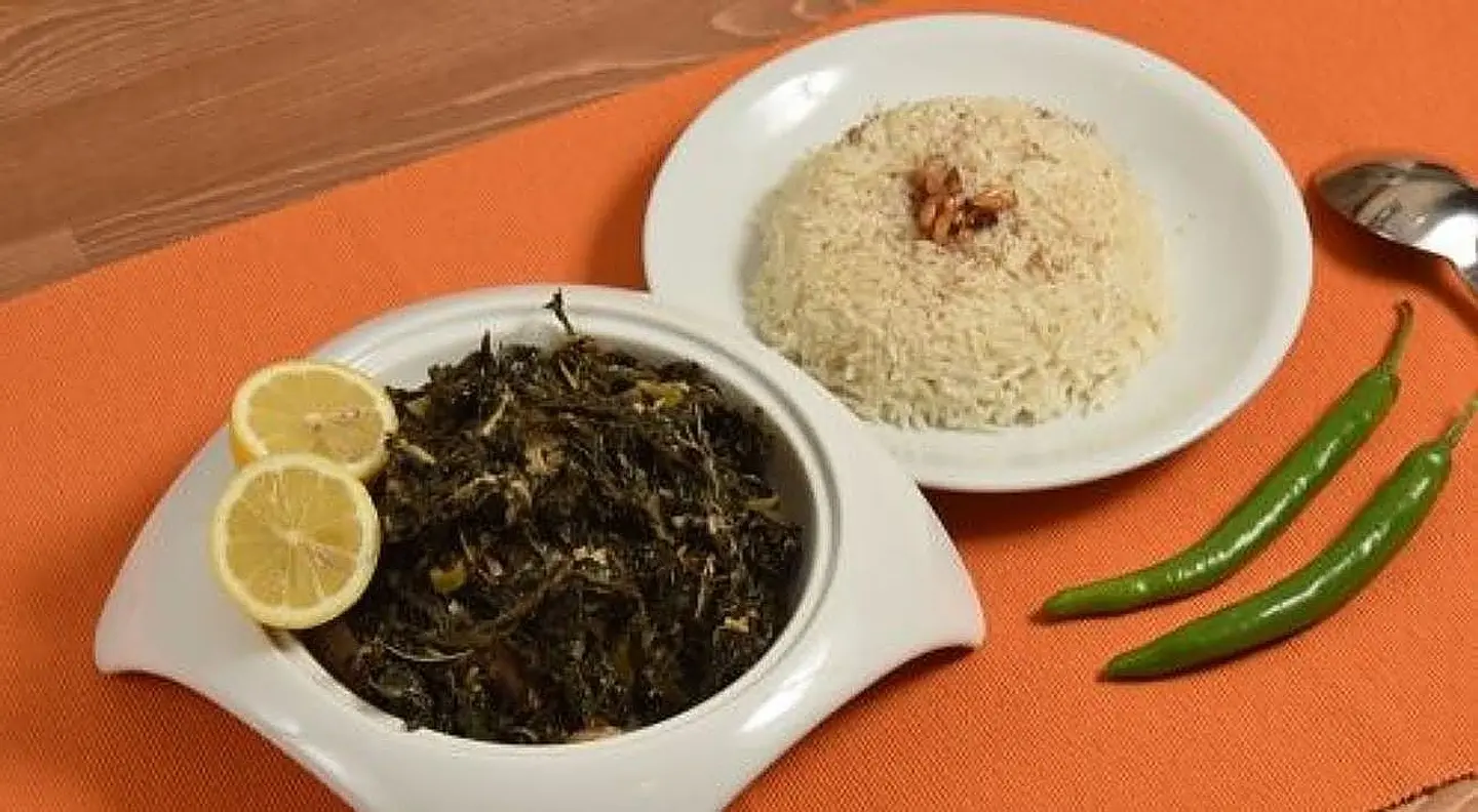 Syrian Mulukhiyah With Rice