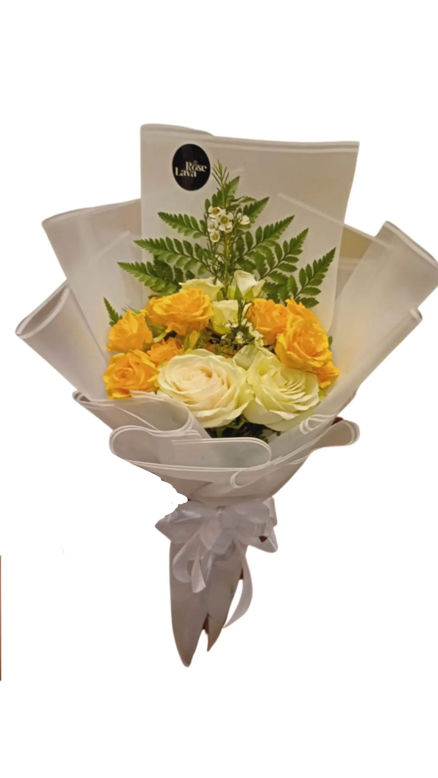 Simple White And Yellow Bouquet