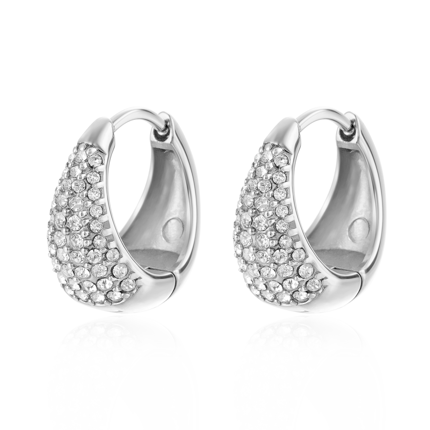 Lustira Earrings.Silver