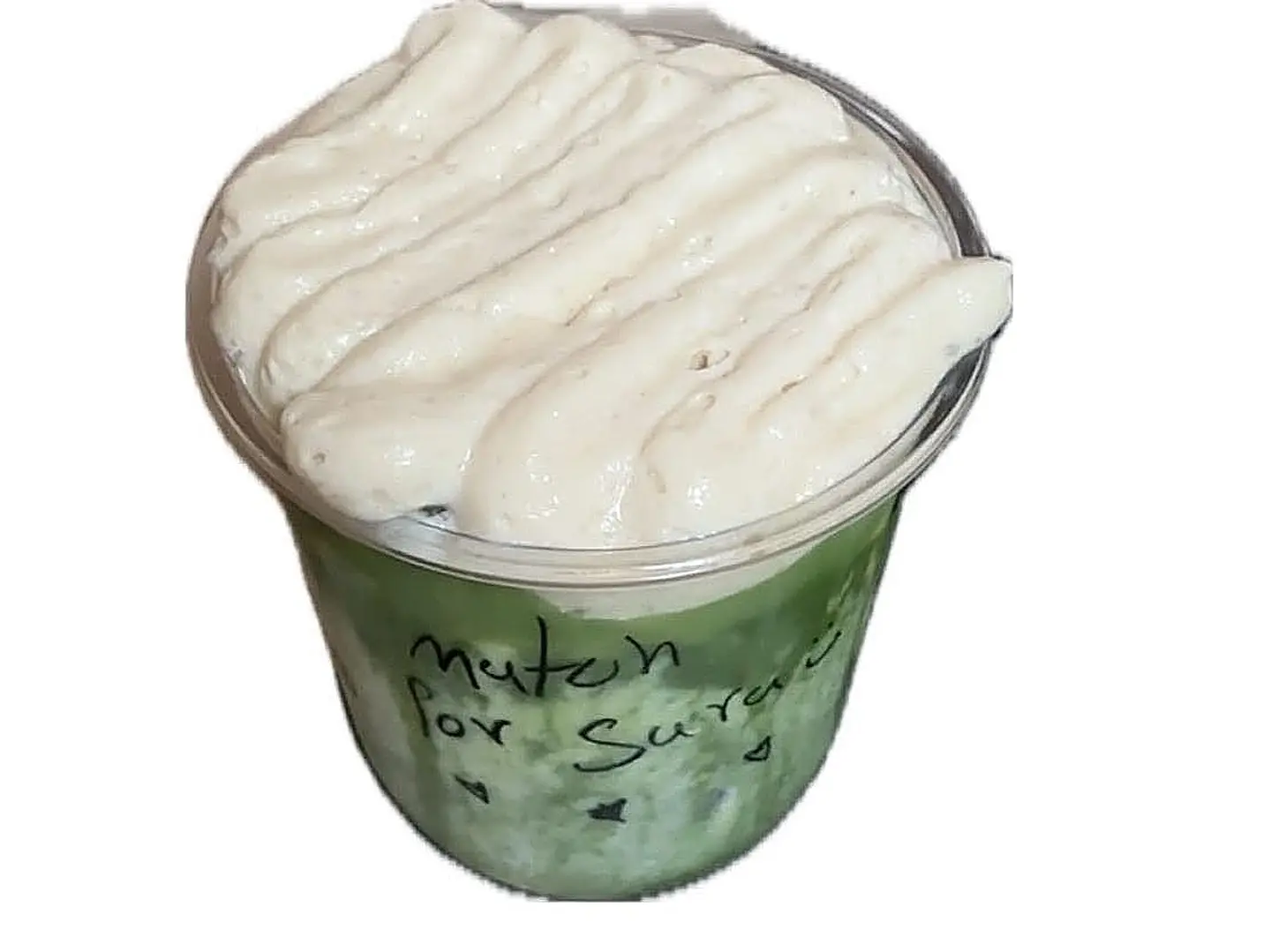 Matcha With Salted Brown Sugar Cream