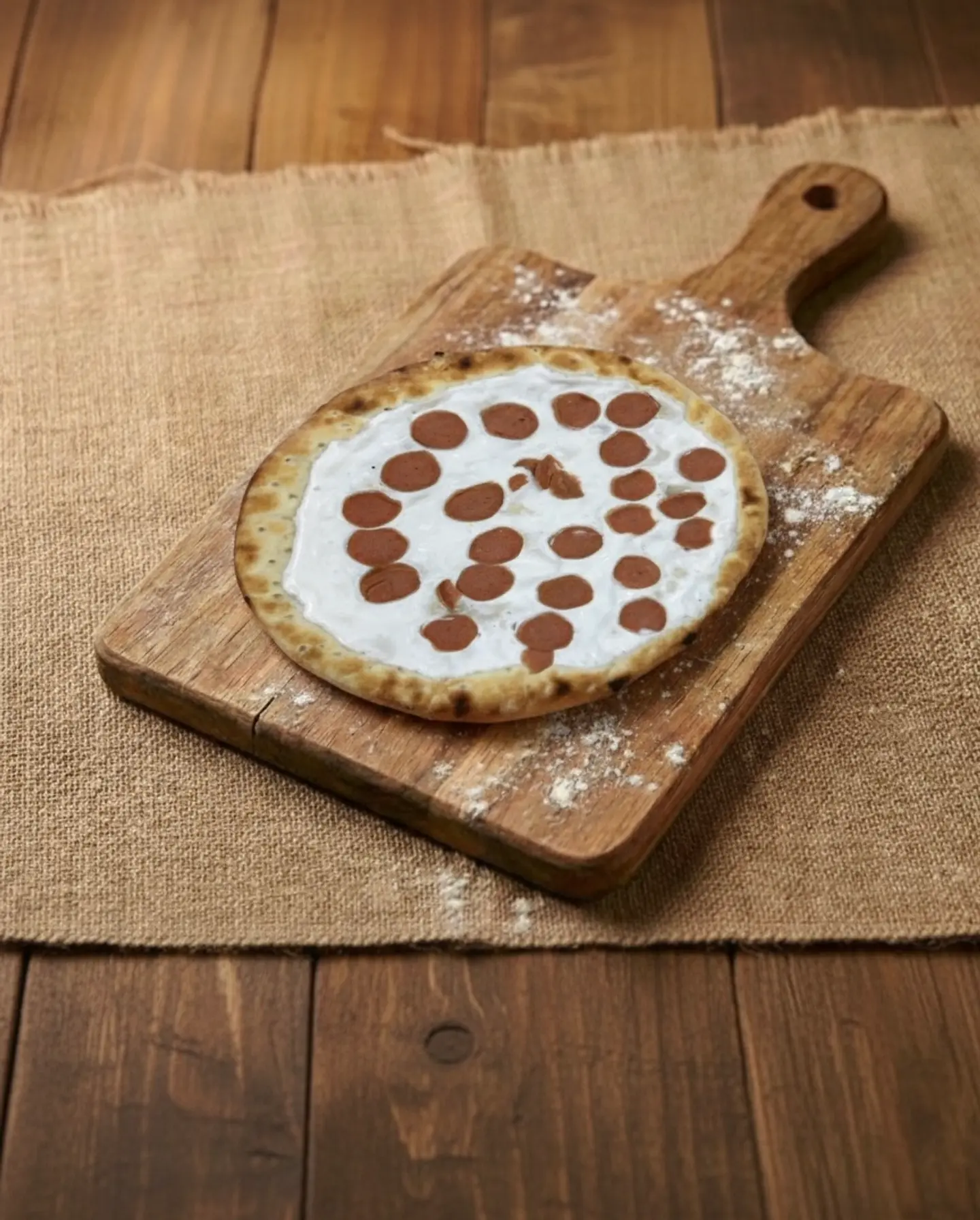 لبنة بالنقانق